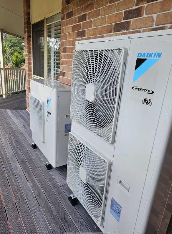 Ducted and split system outdoor units installed by Precision Electrical & Air